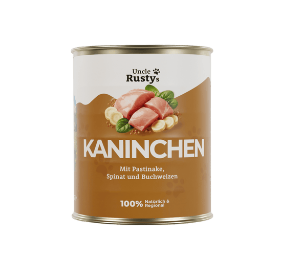Kaninchen mit Pastinake, Spinat und Buchweizen